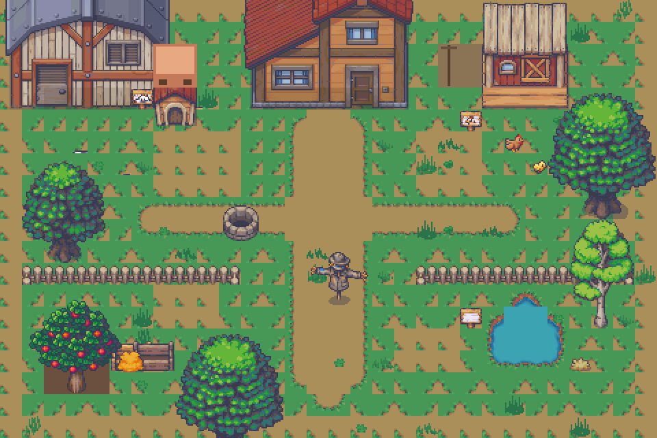 Farmstead pixel art world